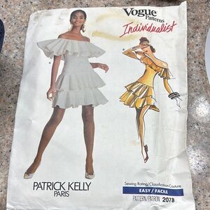 Patrick Kelly Paris Off-Shoulder Dress Pattern